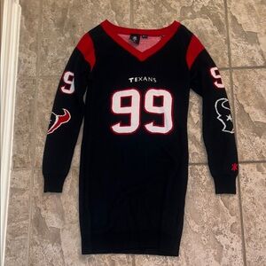 Houston Texans Black and Red Sweater Dress